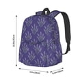 thumbnail image 6 of Goofa Lavender Flowers Pattern Backpack for Students – Large Capacity, Lightweight with Adjustable Shoulder Straps, Perfect for School, Travel, 6 of 8