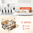 thumbnail image 4 of HelloBaby HB6352 Video Baby Monitor – 5″ LCD, No Wifi, Pan-Tilt-Zoom, 1000 ft Range, 4 of 7