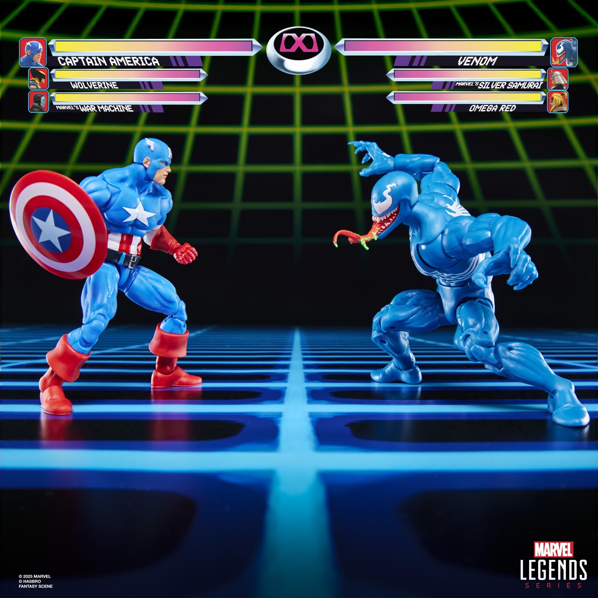 MARVEL LEGENDS ヴェノム + 20周年キャプテン・アメリカ Amazon.com: Marvel Legends Series Gamerverse Captain America