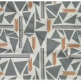 thumbnail image 4 of oneOone Organic Cotton Poplin Twill Fabric Triangle & Line Geometric Decor Fabric Printed BTY 42 Inch Wide, 4 of 4