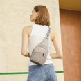 thumbnail image 2 of Bolso Bandolera Telena de Cuero Vegano en Gris Nube para Mujer, 2 of 7