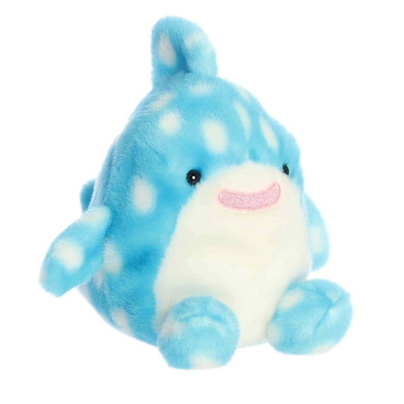 Aurora - Mini Blue Adorable Stuffed Animal - 5" Dottie Whale Shark - Palm Pals