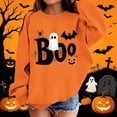thumbnail image 2 of XUNKUSGA Halloween Sweatshirts for Girls Boys Casual Crewneck Long Sleeve Cute Printed Pullover Tops Soft Fleece Oversized Sweatshirts for Girls 1-13 Years 10-11 Years, 2 of 4