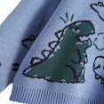 thumbnail image 4 of AMERTEER Hauts Décontractés en Tricot pour Femmes Imprimé Dinosaure Col Rond Manches Longues Pull Décontracté pour Printemps Automne, 4 of 6
