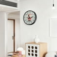 thumbnail image 6 of Voice Activated Clock with Glow Light 12 Inch Large Silent Wall Clock Battery Operated for Home Decor Cartoon Santa Claus, 6 of 8
