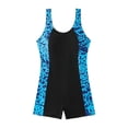 thumbnail image 6 of Womens Swimsuits Boyleg One Piece Bathing Suit Water Aerobic Competitive Swimwear Athletic Performance Training Suit for Swimming and Pool, 6 of 9