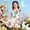 Glisme Multicolour387, variant on Glisme Girls Dresses Easter Theme Long Dress Floral Print Party Gown With Sash Bow Holiday Celebration Outfit Multicolour Sundress Size 8-9 Years