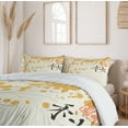 thumbnail image 6 of Ambesonne Peace Garden Duvet Cover Sets, Hieroglyph Abstract, 2-Queen, Pale Orange Pale Brown, 6 of 6