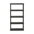 thumbnail image 6 of Hart Black Plastic 5-Tier Shelf 36" W x 18" D x 72" H, Up to 750 lb Total Capacity, 6 of 15