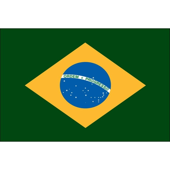 Brazil 2' x 3' Indoor Polyester Country Flag