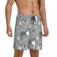 thumbnail image 2 of Sikiie Cute Dog And Flowers Mens Pajama Shorts, Lightweight Lounge Pant with Pockets Soft Sleep Pj Shorts for Men4X-Large, 2 of 6