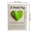 thumbnail image 3 of Sports Themed Pocket Hug, Heart-Shaped Sports Themed Collection Card Encouragement Gifts,Baseball Pocket Hug, Golf Pocket Hug with Gift Card for Sports Enthusiasts Family and Friends, 3 of 5