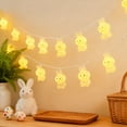 thumbnail image 4 of Easter String Lights Battery Operated Decorative Fairy Lights for Home Indoor Holiday Party Decor Warm White LED Micro Lights 10 20 Bulbs 5ft 10ft Length, 4 of 5