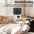 thumbnail image 3 of ROJECO 3L Automatic Cat Feeder With Camera Video Cat Food Dispenser Pet Smart Voice Recorder Remote Control Auto Feeder For Cat Dog, 3 of 6