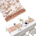 thumbnail image 4 of Bronzing Table Runner | Sequin Glitter Gold Table Runner | Foil Metallic Gold Thin Mesh Table Runner 11x118inch, Gold Table Decor for Event Party, Wedding, Birthday Party, Christmas, 4 of 9