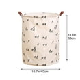 thumbnail image 3 of JingChun Storage Basket, Nursery Hamper Canvas Laundry Basket Foldable with Waterproof Large Storage Baskets for Kids Boys and Girls, office, Bedroom, Clothes,Toys, 3 of 4