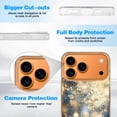 thumbnail image 6 of Case For Apple iPhone Air / 17 Pro / 17 Pro Max Series Case, Slim Thin Transparent Flexible Clear TPU Shockproof Phone Case For iPhone 17 Series, Elegant Christmas with Snowflake, 6 of 6