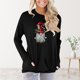thumbnail image 2 of Camisas Navideñas Para Mujer, Camisetas de Manga Larga, Blusa Pulóver Fruncida de Cuello Redondo Con Estampado de Moda Erógena Informal Odeerbi ODB201919, 2 of 5