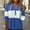Blue, variant on Womens Sweaters Spring Long Sleeve Hoodie Ribbed Knit V Neck Button Pullover Color Block Drawstring Hooded Sweatshirts Wine XL