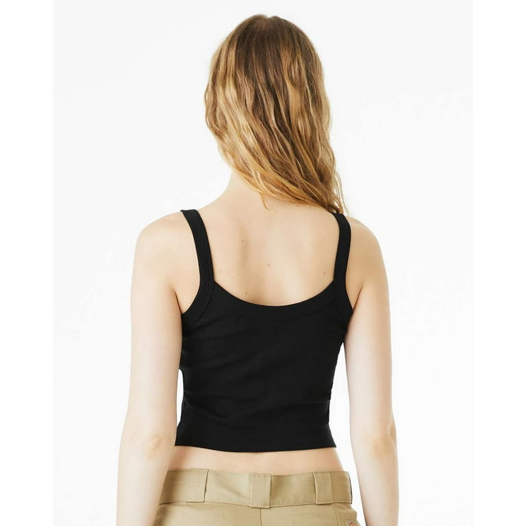 Bella & Canvas B04706012 Women Micro Rib Spaghetti Strap