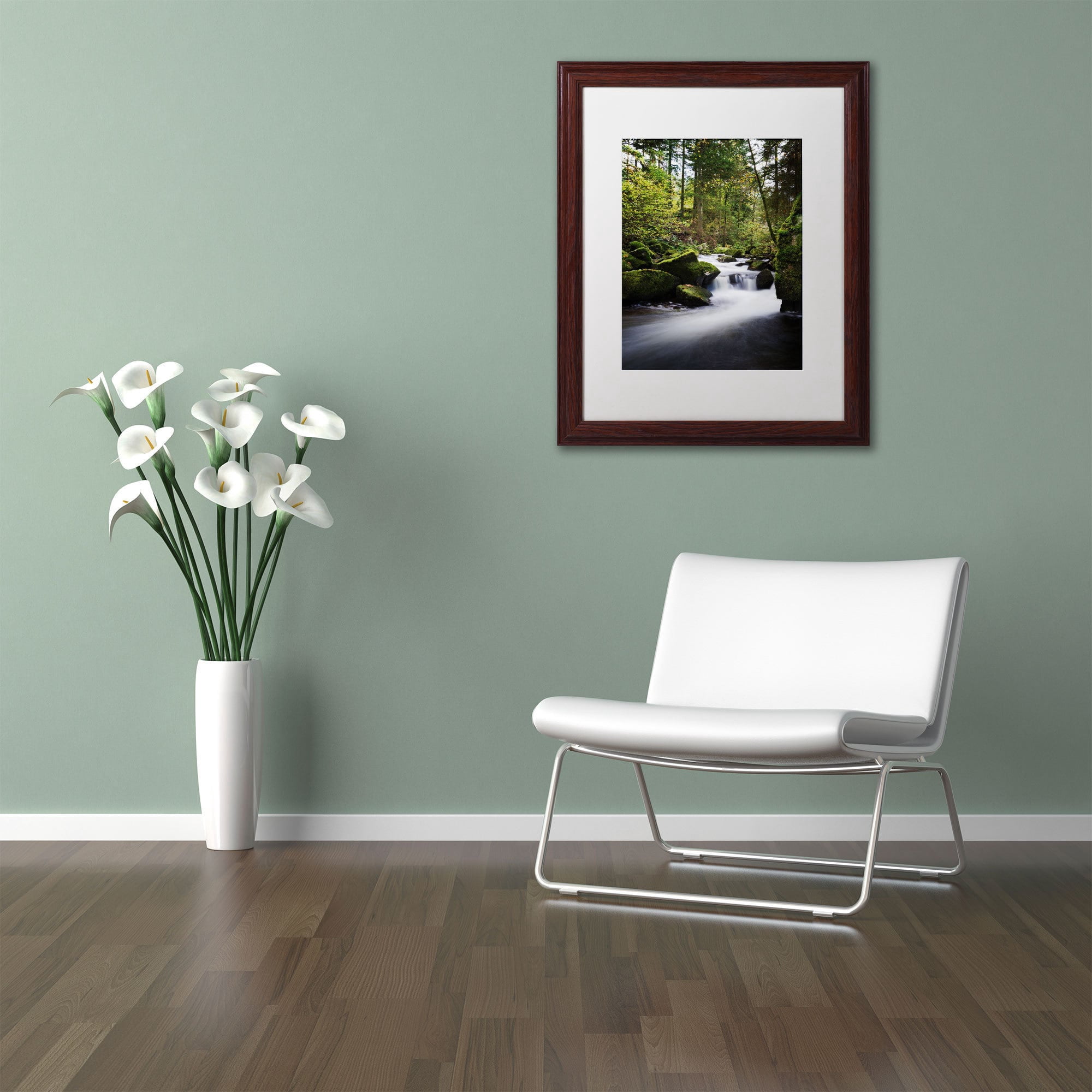 Trademark Fine Art "Still Fall" Canvas Art by Philippe Sainte-Laudy, White Matte, Wood Frame
