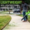 thumbnail image 2 of Greenworks 24V String Trimmer and Blower Combo, 2.0Ah USB Battery and Charger Included, 2 of 12