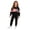 Black, variant on Gaexia Girls Tracksuit Leopard Print Long Sleeve Set, Matching Joggers Two Piece Outfit, Cozy Athletic Wear for Fall Winter
