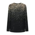 thumbnail image 4 of DPTALR T-Shirt à Manches Longues Imprimé Col Rond Ample pour Femmes, 4 of 5