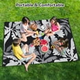 thumbnail image 5 of VUNATE Outdoor Rug Carpet 5'x8' Waterproof Reversible Patio Rug Portable Indoor Outdoor Rug Plastic Straw Rug for Beach RV Camping Garden Picnic Deck Backyard Tropical Porch Decor Black, 5 of 7