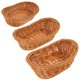 thumbnail image 2 of Juego de cestas de pan de mimbre Yongwei para restaurante y hogar (3 piezas), 2 of 8