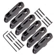 thumbnail image 1 of 6Pcs Electric Guitar Bridge Saddle String Individual Tailpiece Single Bridge Black, 1 of 9