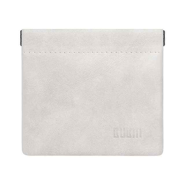 Moyic Bolsa para auriculares Mini Cable USB portátil Bolsas de almacenamiento de monedas Teléfono Auriculares Bolsa Organizador Monedero Cables de audio/vídeo gris claro L