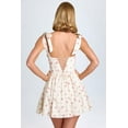 thumbnail image 4 of Smocked Ruched A Line Swing Dress Layered Tie Shoulder Flowy - Dress Floral Color S, 4 of 8