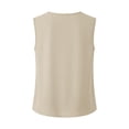 thumbnail image 6 of Linen Cotton Button Tank Top For Women Sleeveless Relaxed Fit Summer Casual Wear Versatile Lightweight Breathable Everyday Top, 6 of 8