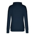 thumbnail image 5 of RQYYD Women's Long Sleeve Pleated Pullovers Tops Solid Cowl Neck Tunic Shirt Casual Loose Plus Size Sweatshirt Tops Dark Blue M, 5 of 6
