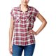 thumbnail image 1 of Camisa a Cuadros con Botones y Mangas Casquillo para Mujer polly & esther Rojo Extragrande, 1 of 1
