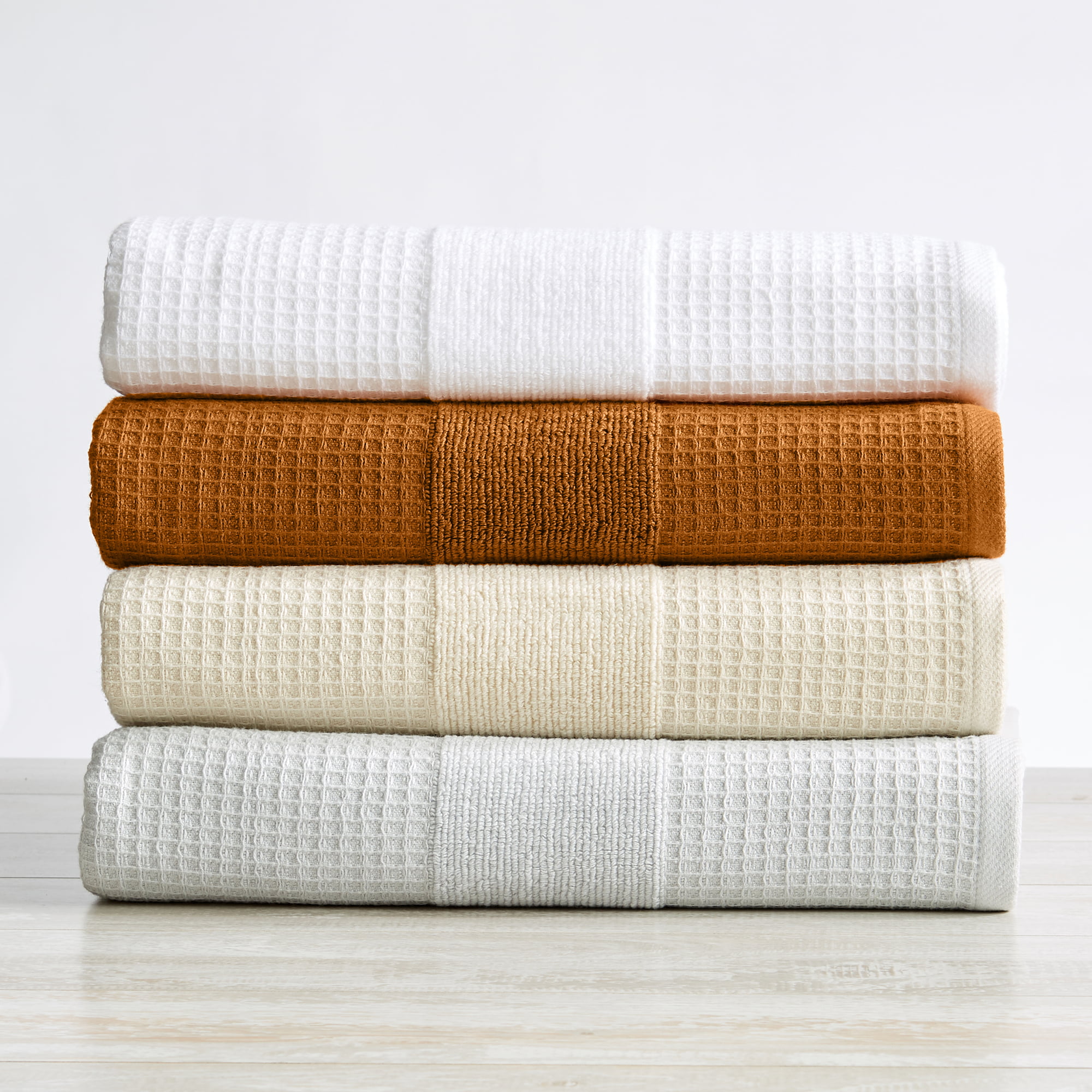 Unique Bargains Reusable Cotton Waffle Weave Drying Absorbent Kitchen Towels  14 X 14 6 Packs : Target