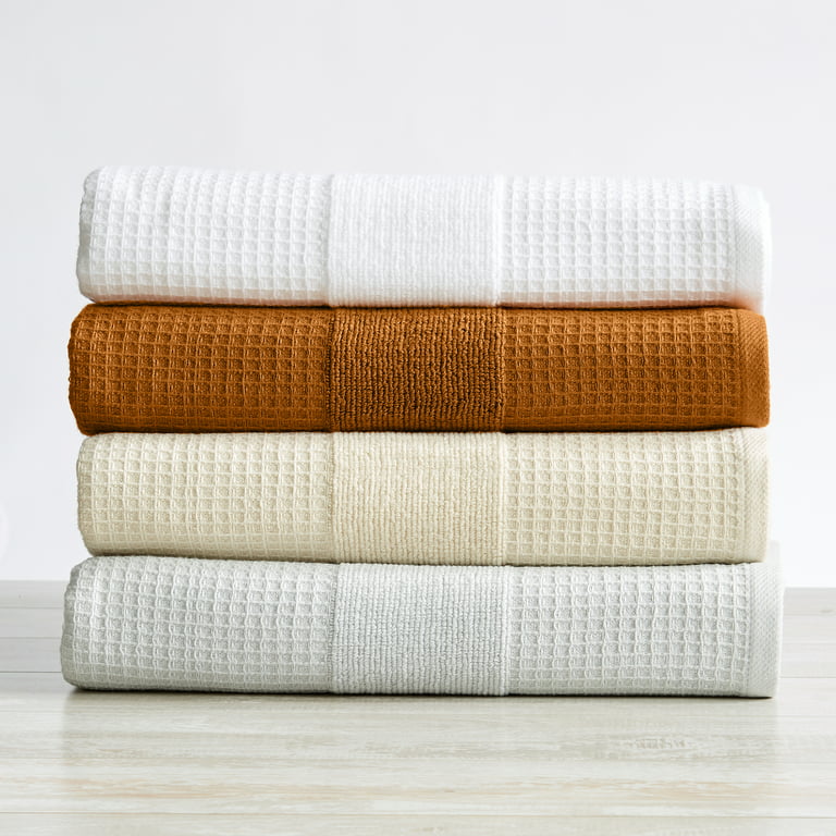 Great Bay Home Cotton Waffle Weave Quick-Dry Towel Set (Hand Towel