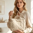 thumbnail image 6 of Large Capacity Tote Bag for Women - Versatile Multi-Way Wear: Shoulder, Crossbody & Handheld - Soft Padded Cloth, Lightweight, Ideal for Students & Commuters, Perfect for Daily Use C, 6 of 6