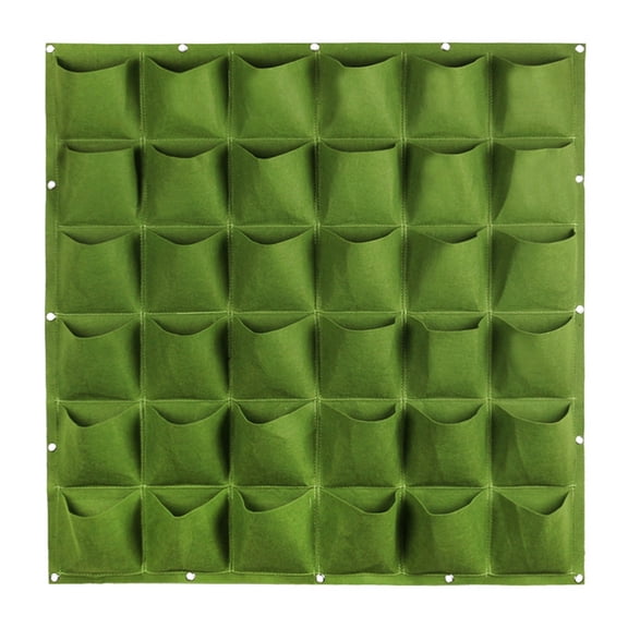 Vertical Wall Hanging Planter Pouch - 36 Grids, Indoor Outdoor Pocket Garden Growing Bag, Felt Material Living Wall Planting Bag for Home Office Balcony Garden Greening Decor
