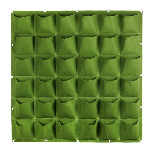 Daily Qaailabf Pockets Garden Vertical Planter Wall Mount Living Growing Bag Pouch