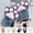 Black, variant on Girl's Soft Windproof PV Fleece Winter Gloves, Cat Paws Black