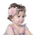 thumbnail image 4 of 6 Pack Delicate Floral Rose Daisy Flower Super Stretchy Soft Nylon Headbands Hair Bands Accessories for Baby Girls Newborns Infants Toddlers Kids, 4 of 4