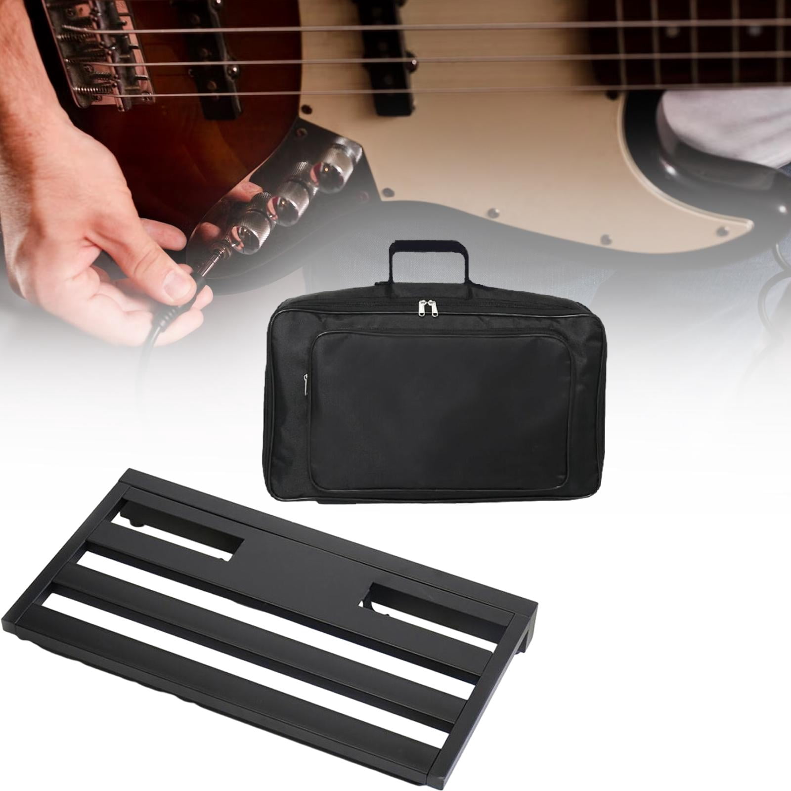 LeeQinersw Guitar Pedal Board 22''x12.4'' Sturdy Professional Lightweight Portable with Bag