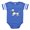 Royal Blue, variant on CafePress - Poodle - Cute Infant Baby Football Bodysuit