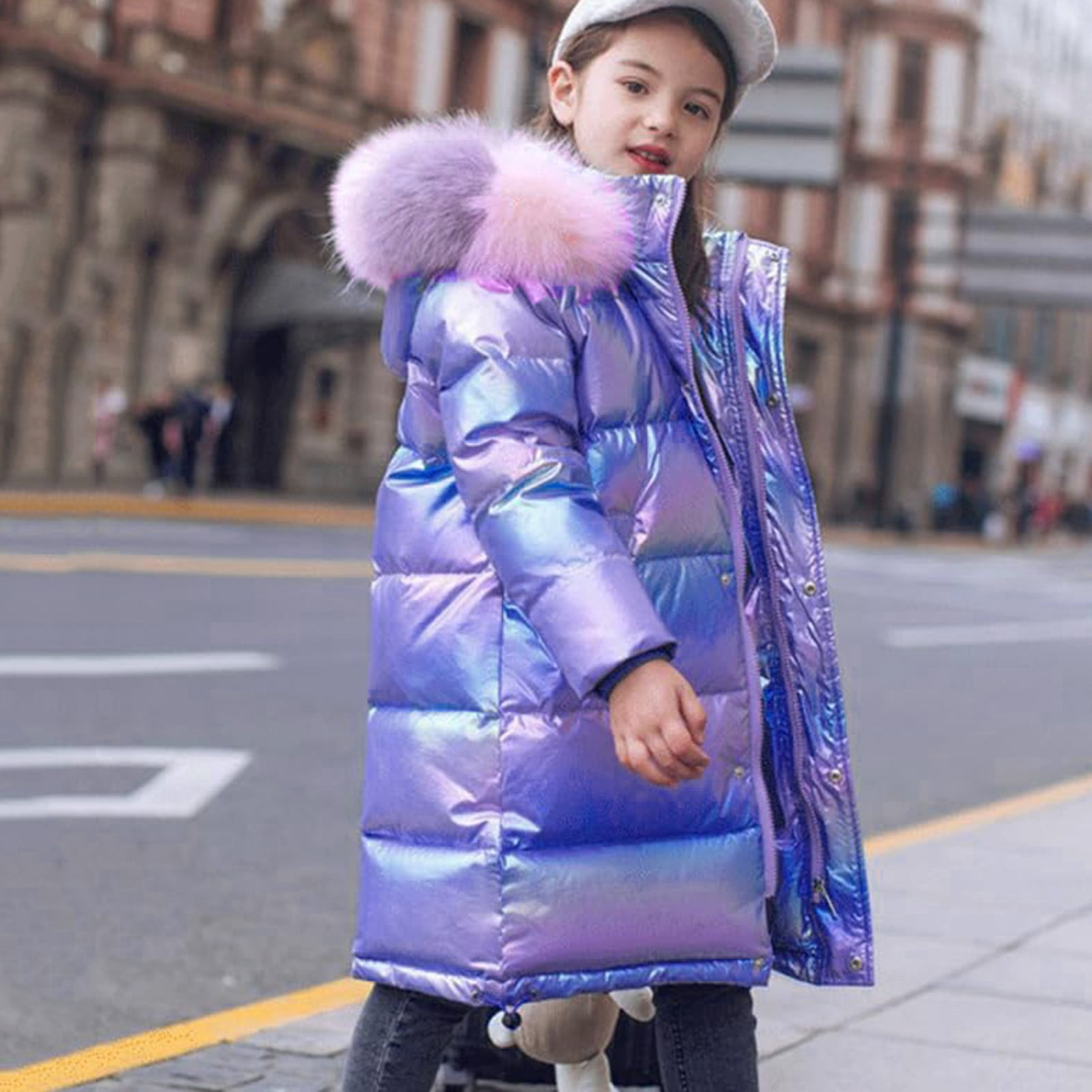 Xijirk Manteaux et Vestes pour Filles, Veste d'Hiver pour Enfants