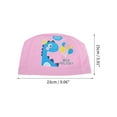 thumbnail image 4 of Unique Bargains 1 Pc Knitted PU Cartoon Dinosaur Swim Cap Pink, 4 of 6