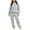 Gray, variant on Kovlvoll Fall Sweatsuits for Women Crewneck Sweatshirts with Sweatpants Loose Casual Fleece Lined Warm 2 Piece Sets