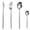 Silver, variant on Eqslft Blue Handle Flatware Gold Silverware Set 304 Stainless Steel Flatware Cutlery Set,4-Piece Adaline Royal Modern Satin Finish, Birthday Wedding Gift