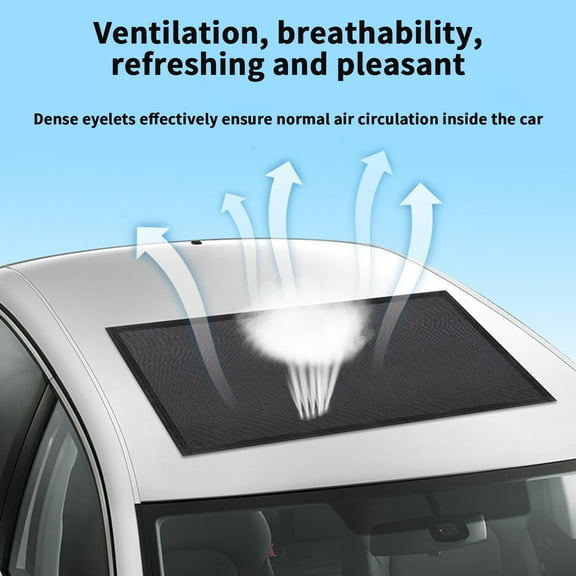 HBYJLZYG Car Accessories Car Sunroof Mosquito Proof Sun Screen Magnet Fixed Windproof Camping Road Trip Equipment